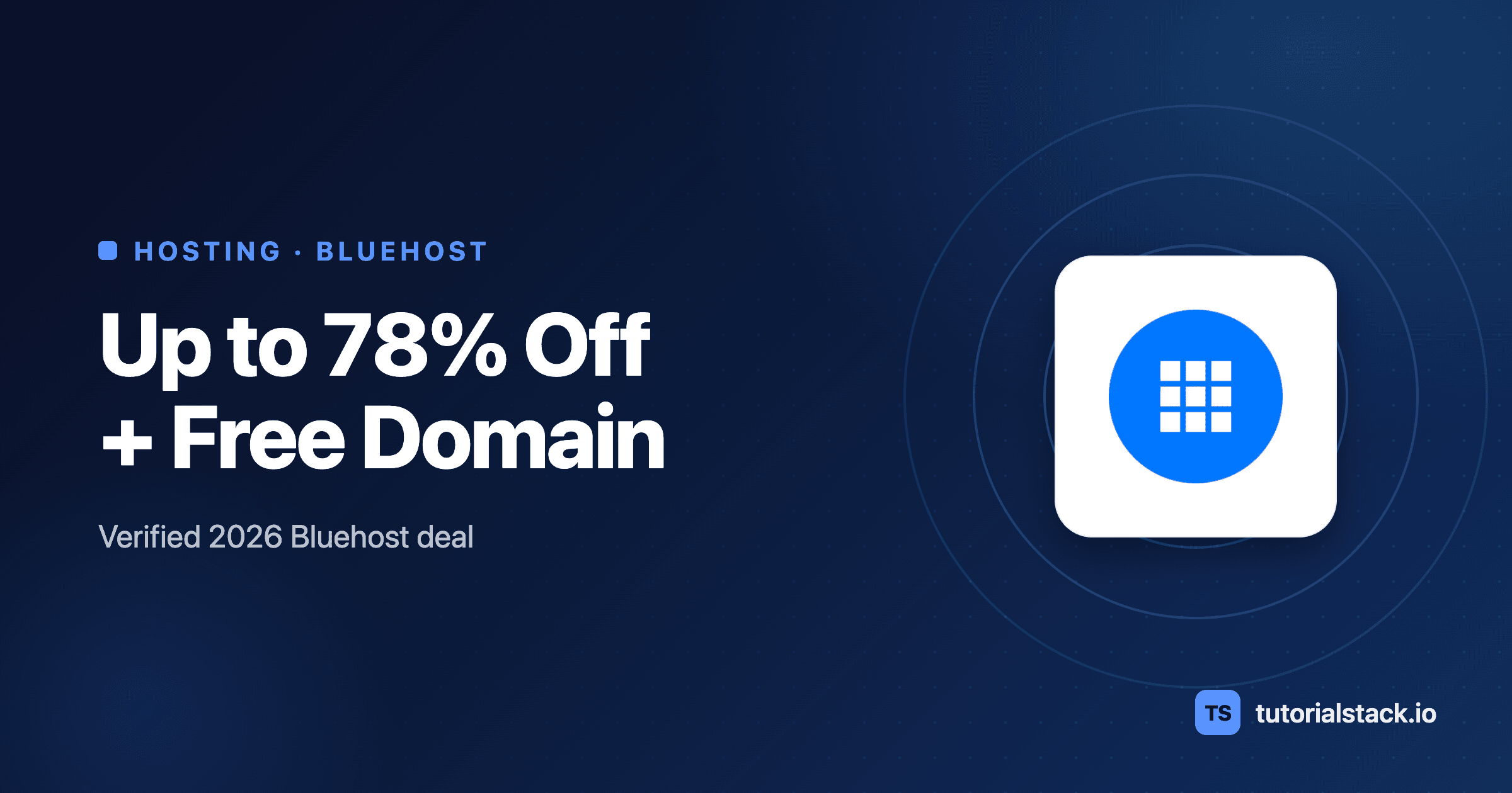 Bluehost coupon code 2026 verified discount and free domain on Tutorial Stack